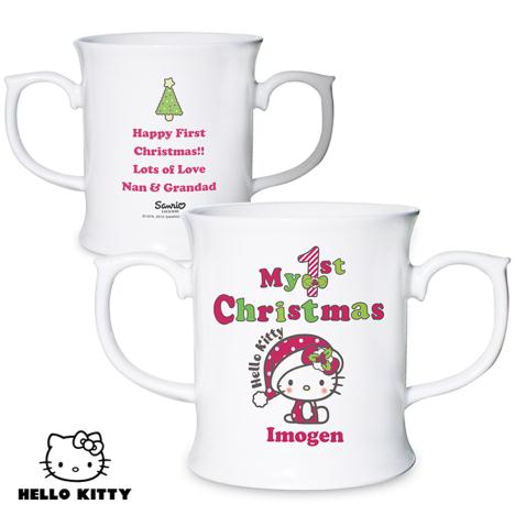 Personalised Hello Kitty My 1st Christmas Loving Mug £13.99